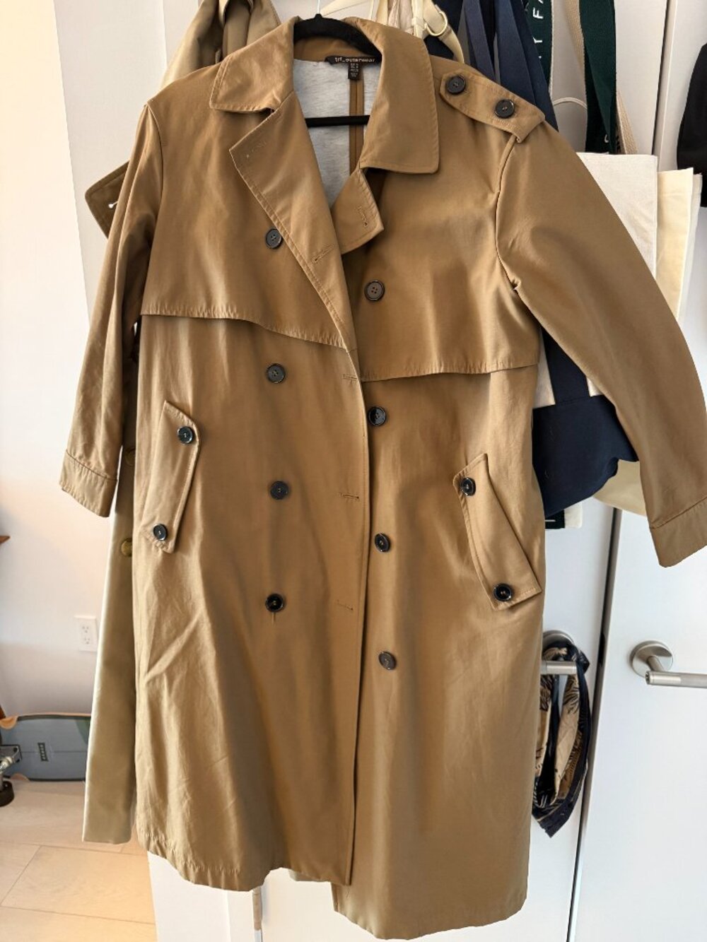 Zara TRF Long Trench Coat M